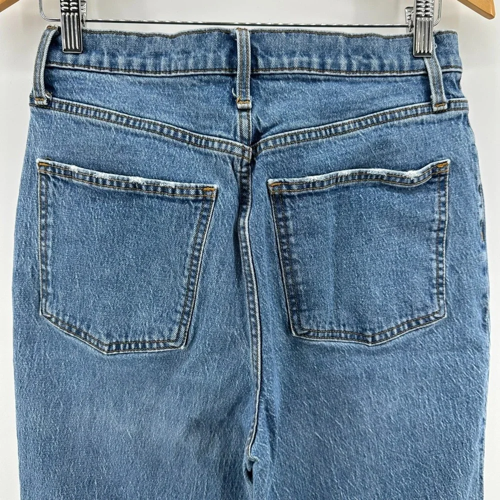 Vintage Universal Thread Jeans Womens 10/30R Blue Distressed Straight Leg Recto‎